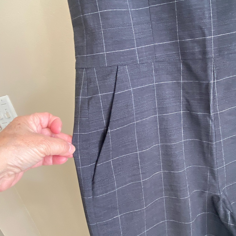 Banana Republic Black Grid Jumpsuit - Picture 3 of 7